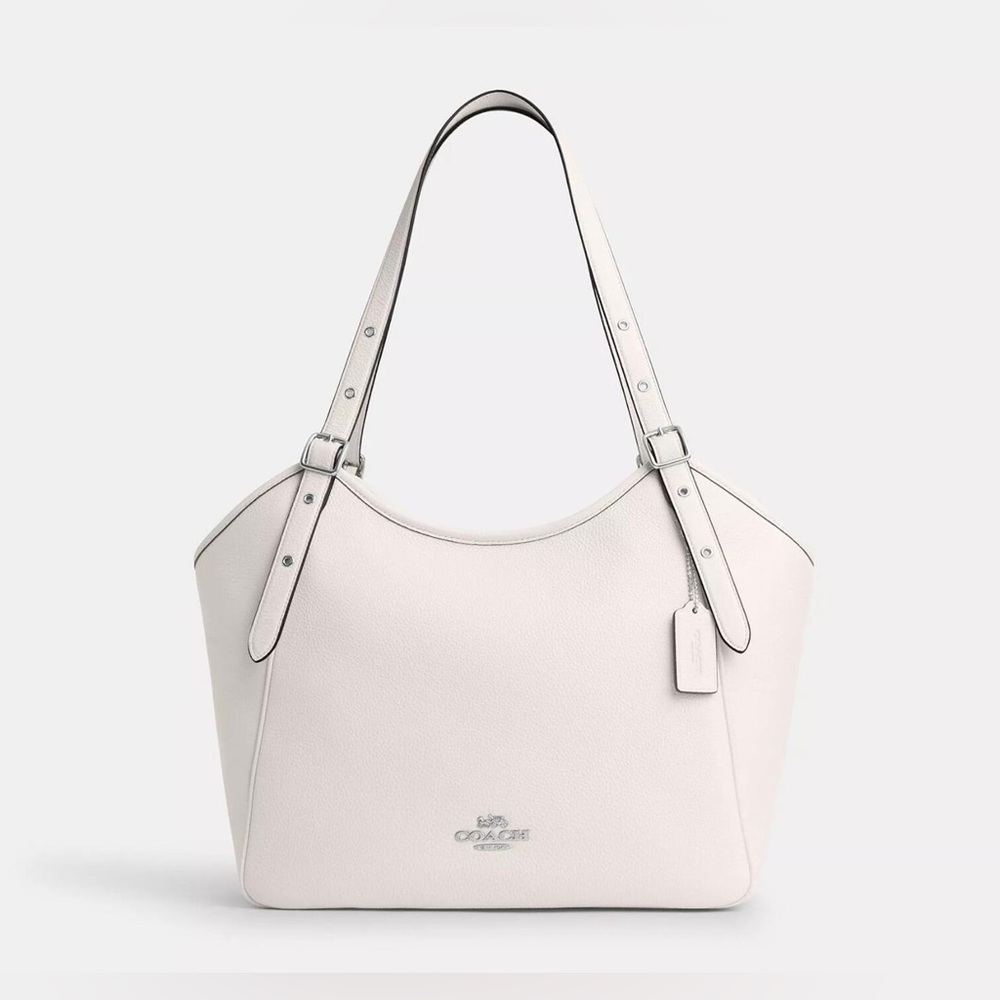 NWT COACH PEBBLE LEATHER MEADOW SHOULDER BAG